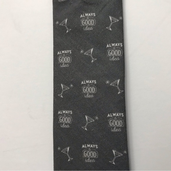 Penguin Slim Necktie Gray White New - Picture 5 of 6